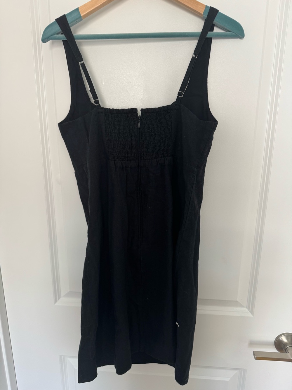 NWT Abercrombie & Fitch Corset Seamed Linen Blend Mini Dress - Picture 5 of 8